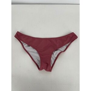 PINK Victoria's Secret Sz S/P Bikini Bottoms Ruched Back Rose Pink Swimwear